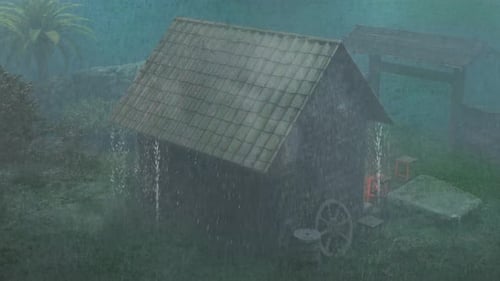 El sonido de la lluvia en la noche, la lluvia en el jardín