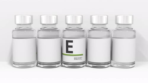 Minimalist Medical Vials Alert Text Reveal