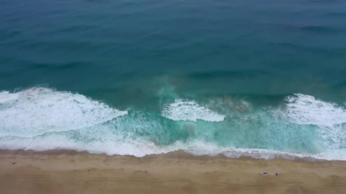 Storm at Sea Filmed on a Drone Alanya Turkey 4 K