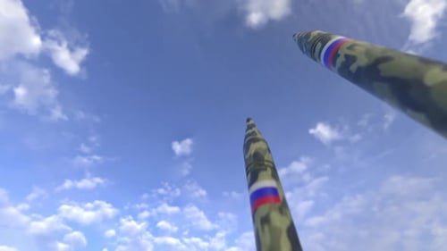 preparation of missile launchers against the sky