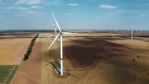 Windpark, Ansicht von oben