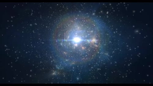 Fundo de movimento de espaço de campo estrela supernova