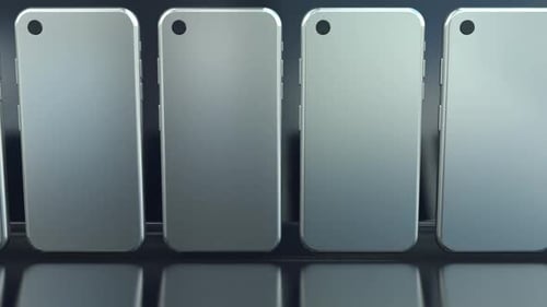 Modern Smartphone Display Rotation Animation