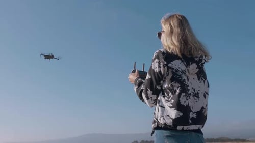 Eine Drohne fliegen