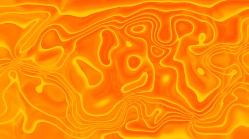 Abstract Fluid Orange Yellow Liquid Motion Background