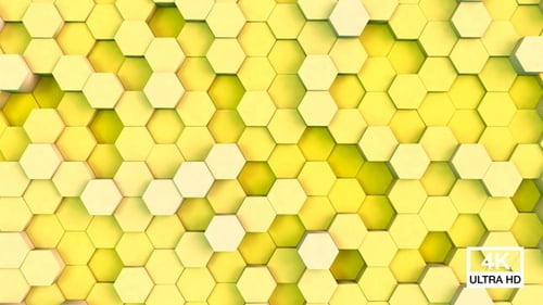 Abstract Geometric Hexagon Background Loop Animation
