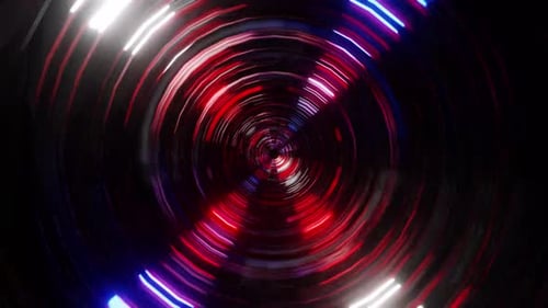 Liquid Red And Blue Equalizer Music Tunnel Background Vj Loop 4K
