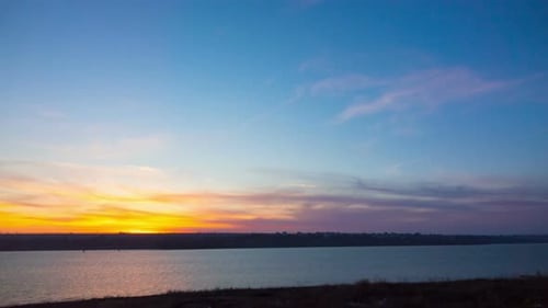Sunset over the River