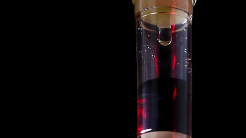 Intravenous Fluid Dripping in Slow Motion