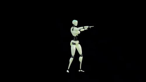 Frau Droid Dancer Schleife
