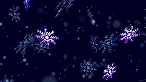 Simple Snowflake Background For Titles