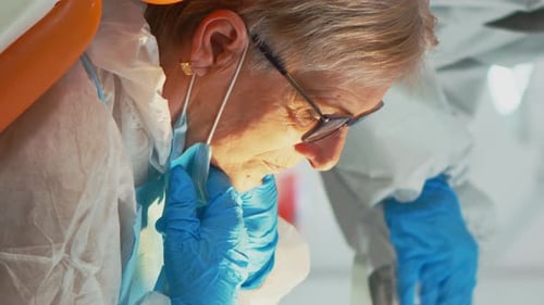 Dental Examination by Senior Medical Professional