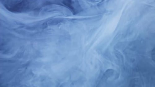 Swirling Abstract Blue Smoke Background