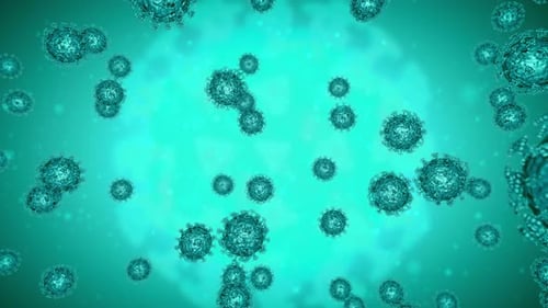 Coronavirus Green Background