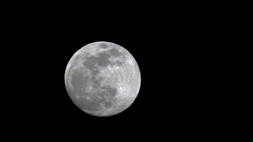 Detailed Moon Close Up of Lunar Surface