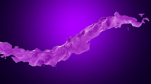 Dynamic Purple Fluid Splash Reveal Animation