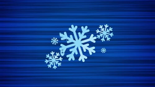 Flat Design Snowflakes Winter Transition