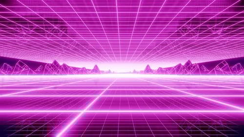 80's Retro Mountain 03 4K