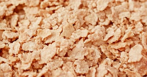 Crunchy Cereal Flakes Filling the Frame