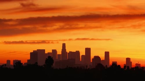 Los Angeles Sunrise Time Lapse