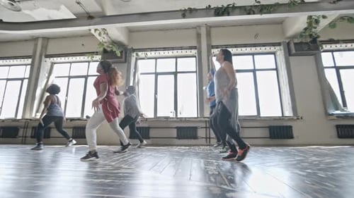 Dance Fitness Class in an Urban Studio