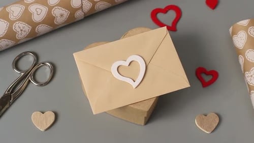 Heart Shaped Box and Heart Stationary