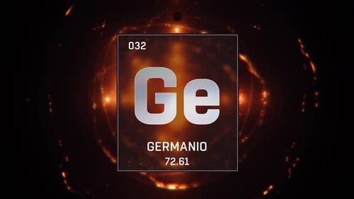 Animated Germanium Element Periodic Table Science Reveal