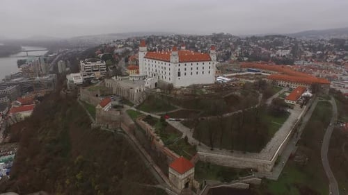 Bratislava Castle aerial view