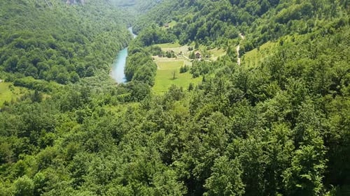 Mountains and Tara River Canyon in Durmitor, Montenegro