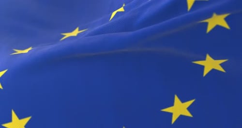 Flagge Europas weht