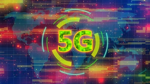 5g High Speed Internet Animated Digital Background