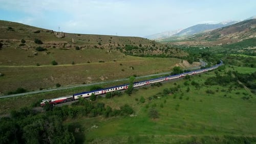 Train Travel In Spring