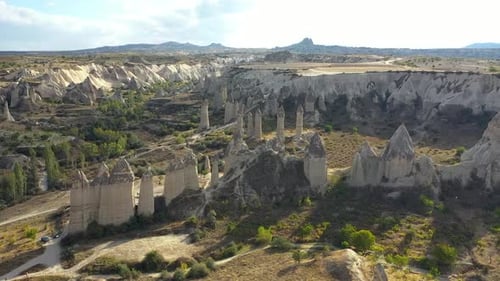 Paysages de Cappadoce photographiés sur un Drone, Turquie
