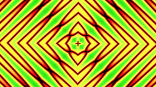 Kaleidoscope, mandala. 3d render music broadcast TV flashing, night club, music video vj pattern