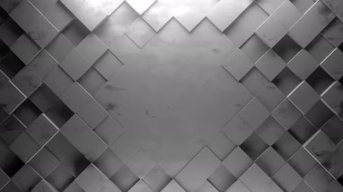 Metallic Geometric Tiles Dynamic Reveal Loop Background