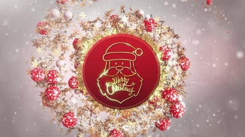 Fond de Père Noël blanc