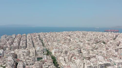 Aerial Shot of Athen Streets in Greece