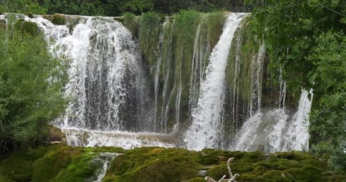 Skradin's Waterfall, Skradinski Buk, Krka Natural Park, Near Sibenik in Damaltia, Croatia