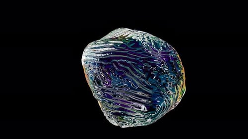 Water Drops Rainbow Color Able To Loop Seamless