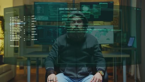 Man Coding with Augmented Reality Interface