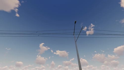 Líneas eléctricas de la ciudad