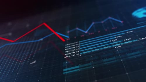 Animated Business Data Graph