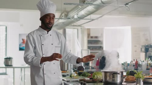 Punto de vista del cocinero profesional que organiza el espectáculo de
