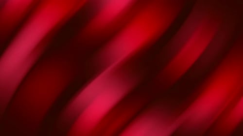 Abstract Red Fluid Waves Loop Background