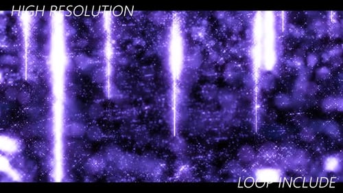 Abstract Purple Sparkling Particles Light Streaks Background Loop
