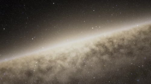 Rotating Galaxy Starfield in Deep Space Animation