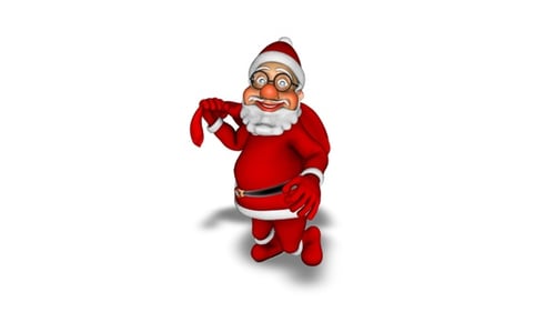 Santa 3D Character - Walk with Bag