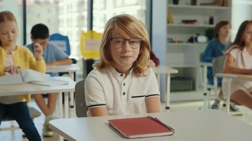 Students in Classroom Studying During the Day