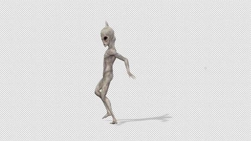Funny Dancing Alien Character Loop