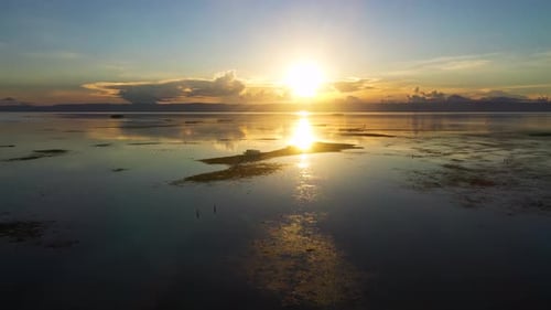 Sunset Over the Sea
